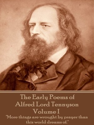 cover image of The Early Poems of Alfred Lord Tennyson, Volume I